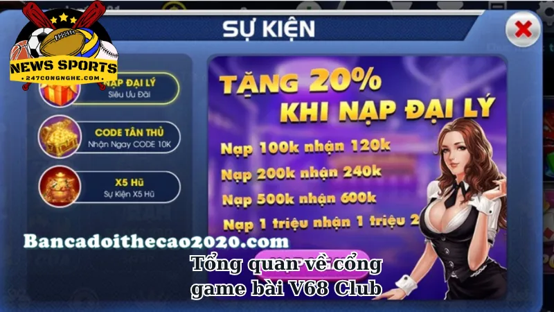 Tổng quan về cổng game bài V68 Club 